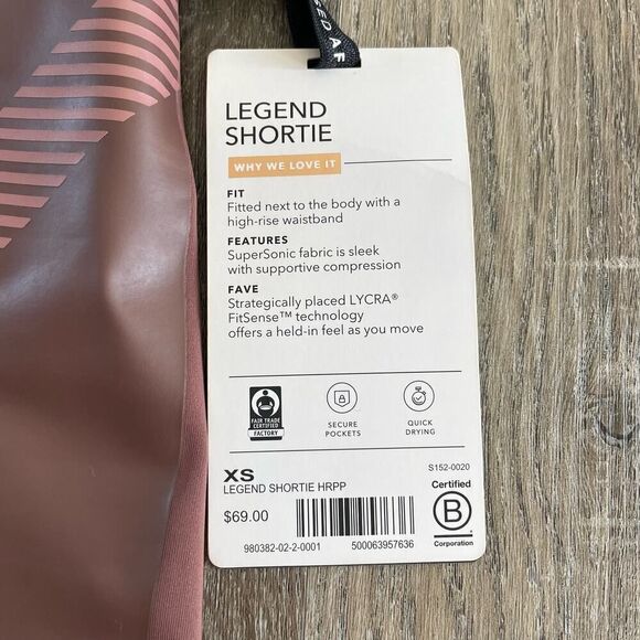 NWT Athleta x Allyson Felix Legend Shortie Shorts - Size: XS - Picture 5 of 10